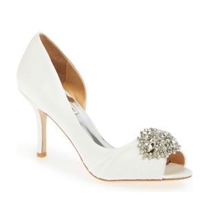 Badgley Mischka Bridal Heels size 9 1/2